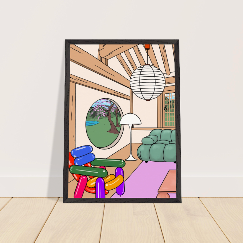 The Dopamine Hanok Acid Wash Oversized Sweatshirt