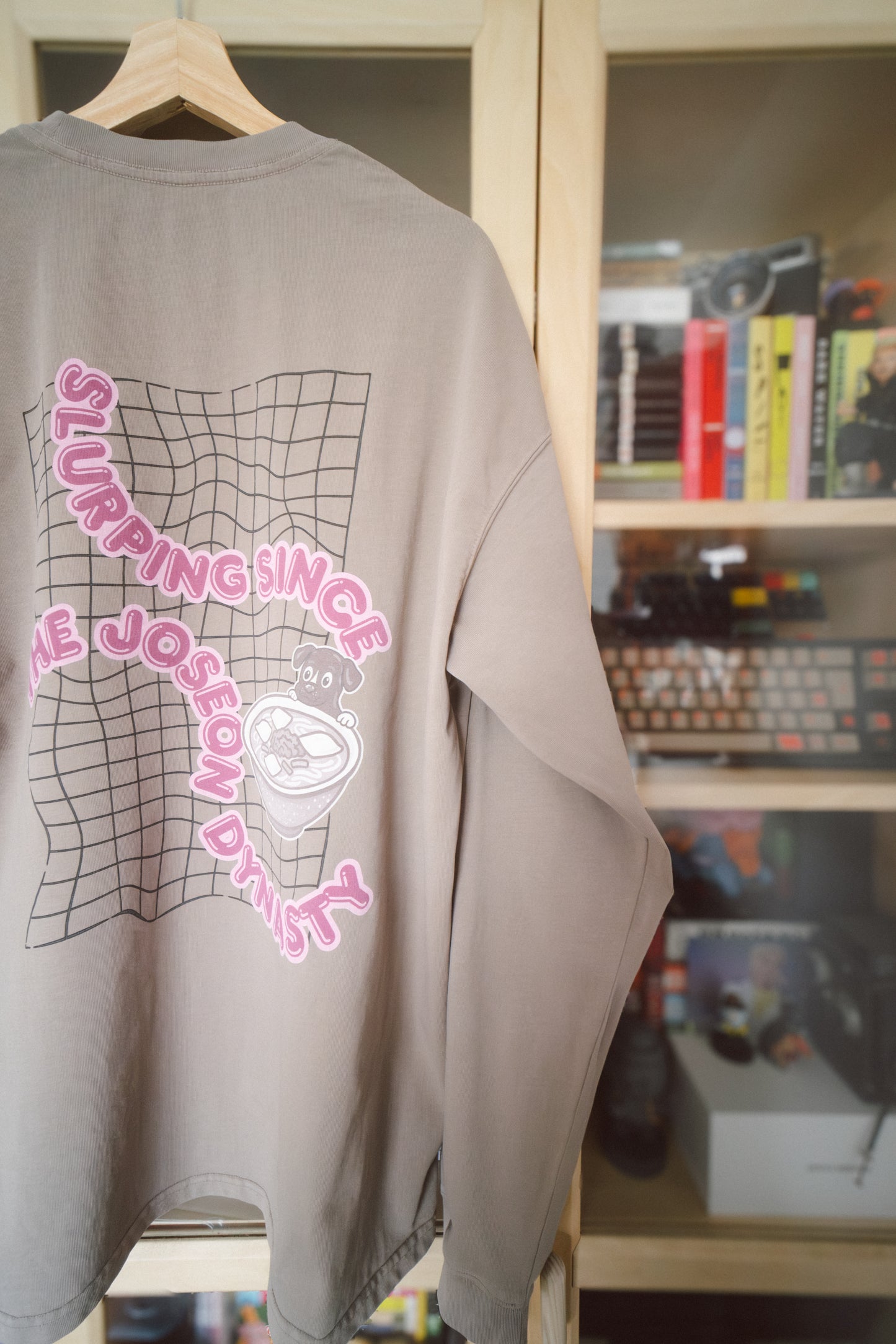 Mrs. Kim's Kalguksu Enzyme Washed Long Sleeve T-shirt