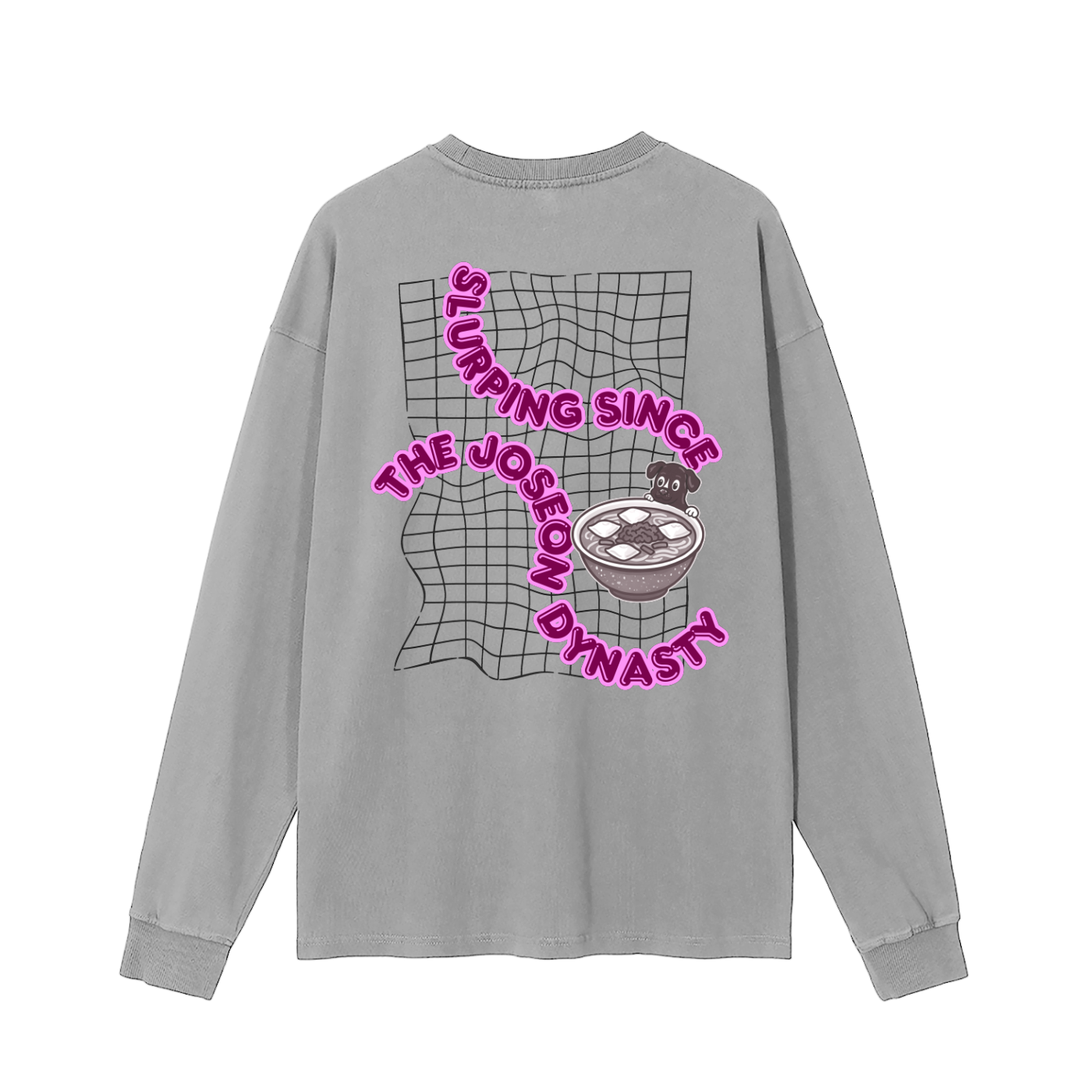 Mrs. Kim's Kalguksu Enzyme Washed Long Sleeve T-shirt
