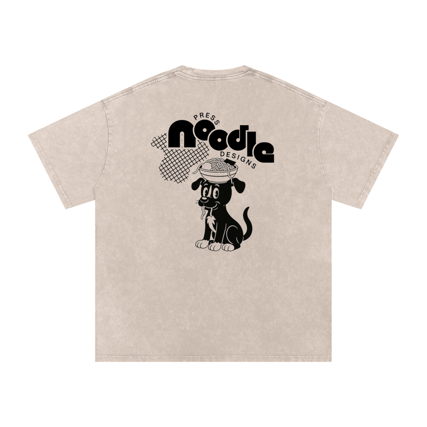 Noodle Press Designs Acid Wash Oversized T-Shirt