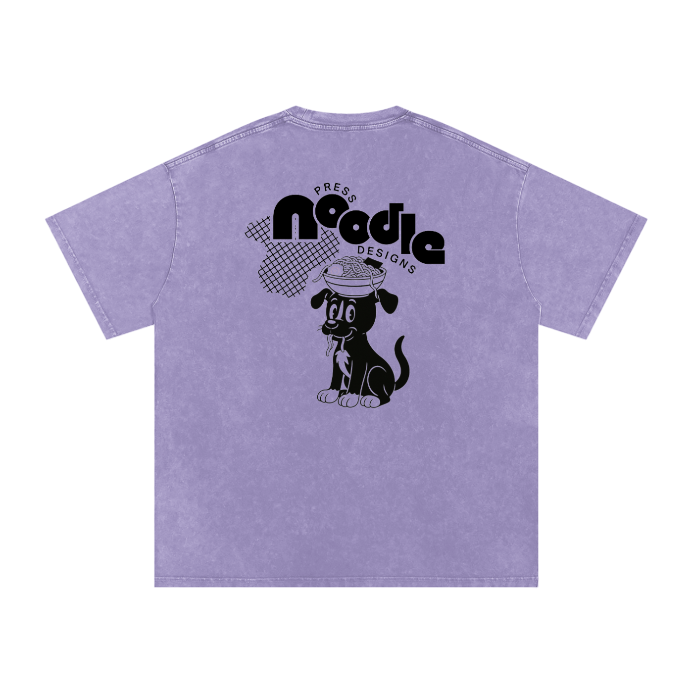 Noodle Press Designs Acid Wash Oversized T-Shirt