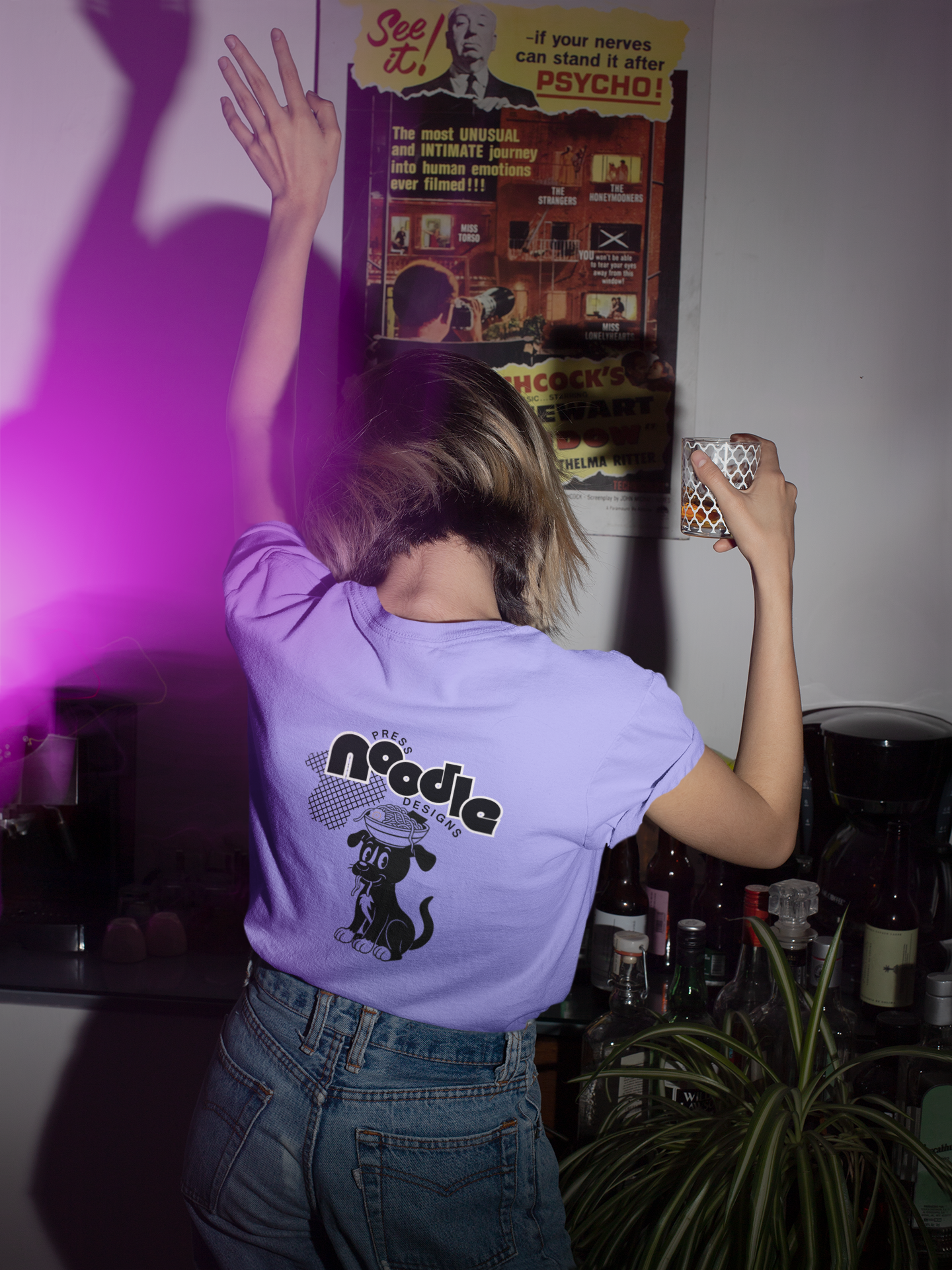 Noodle Press Designs Acid Wash Oversized T-Shirt