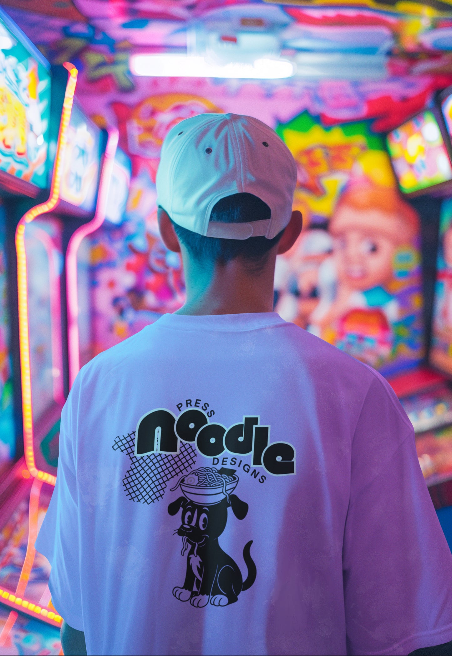 Noodle Press Designs Acid Wash Oversized T-Shirt