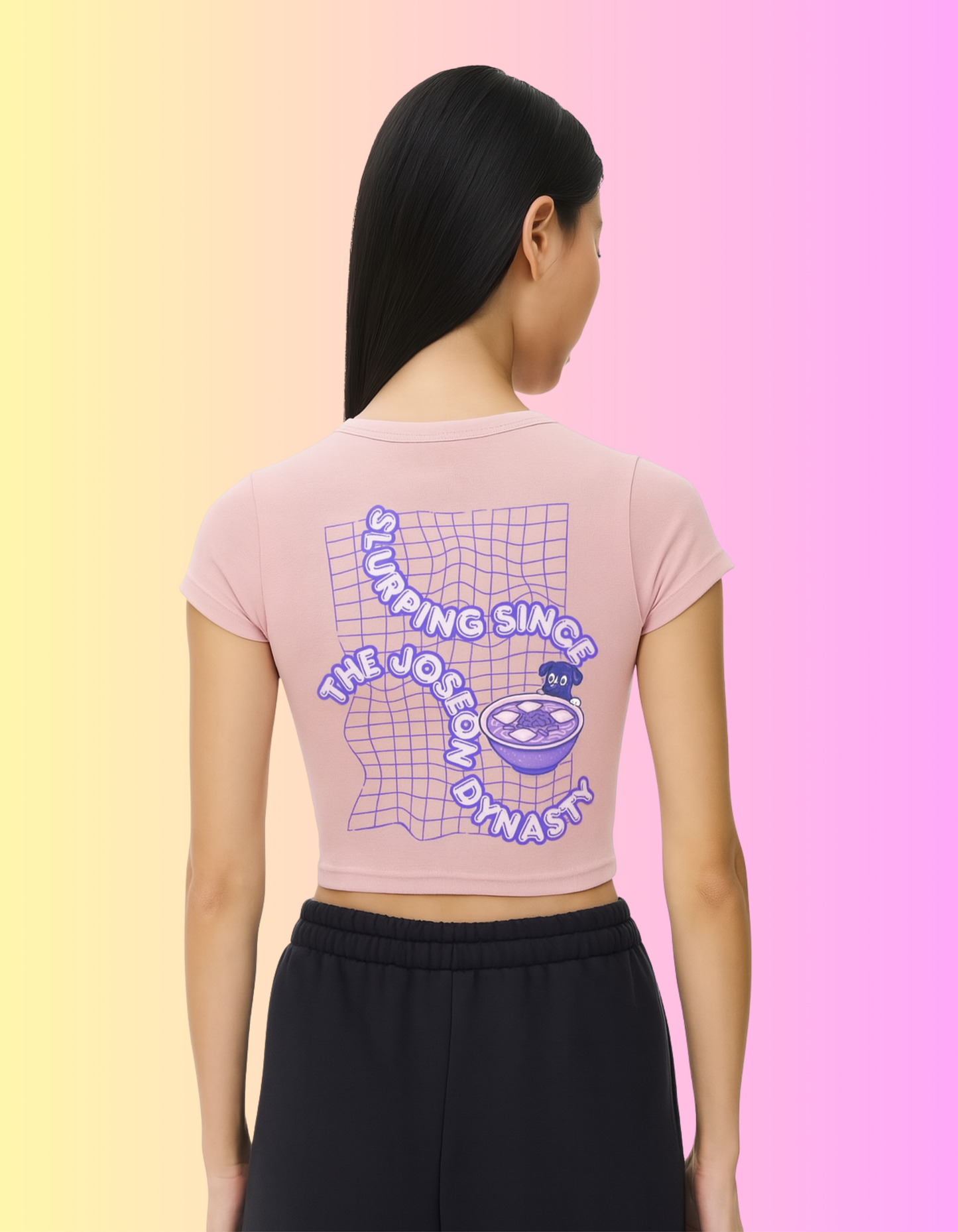 Mrs. Kim's Kalguksu Cropped Snow Washed Tee