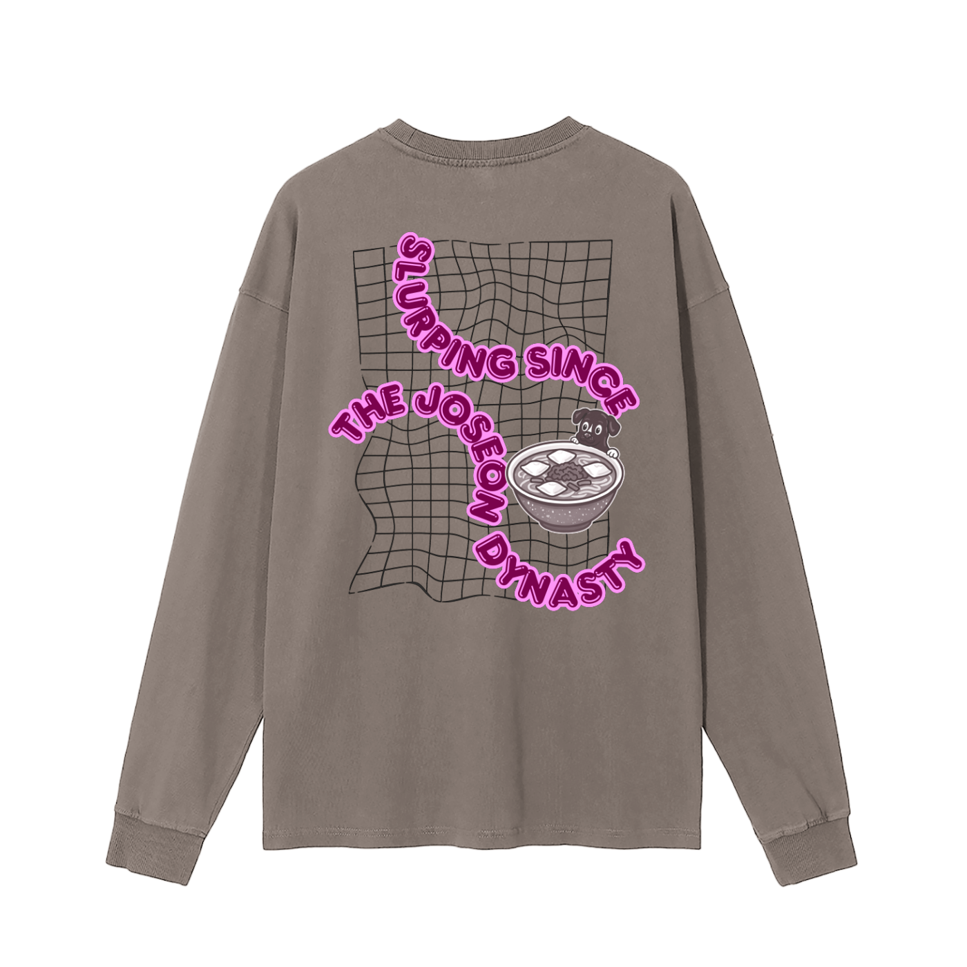 Mrs. Kim's Kalguksu Enzyme Washed Long Sleeve T-shirt