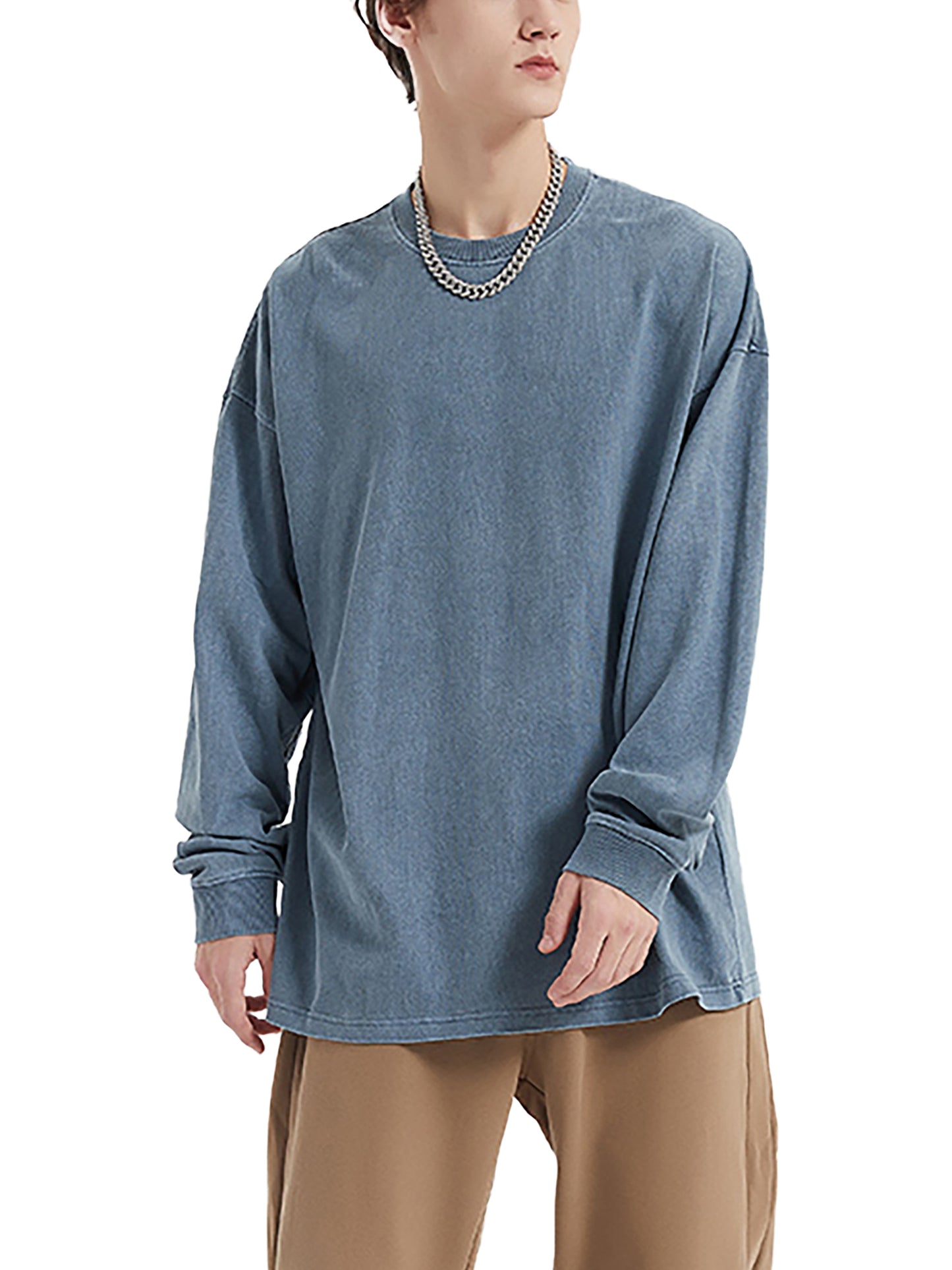 Mrs. Kim's Kalguksu Enzyme Washed Long Sleeve T-shirt