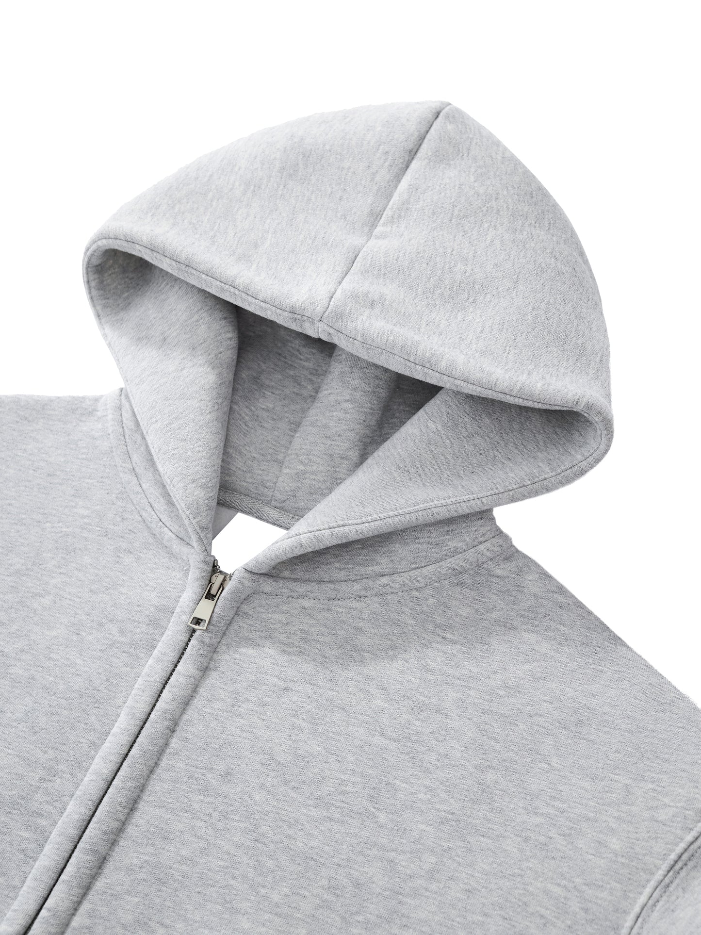 The Dopamine Hanok Fleeced Zip-Up Cropped Hoodie